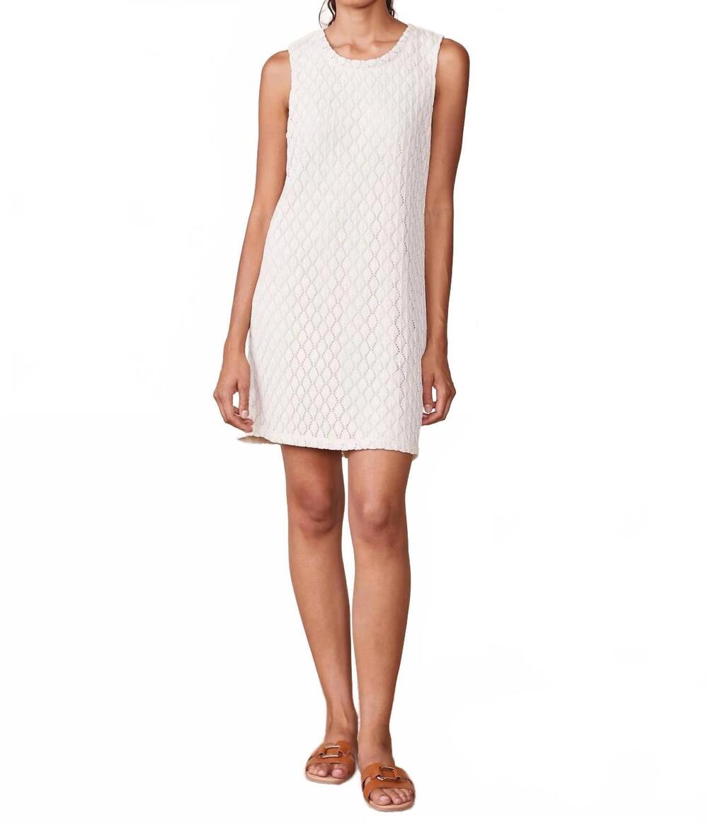 NEW ANTHEM THE LABEL crochet tank dress in natural
